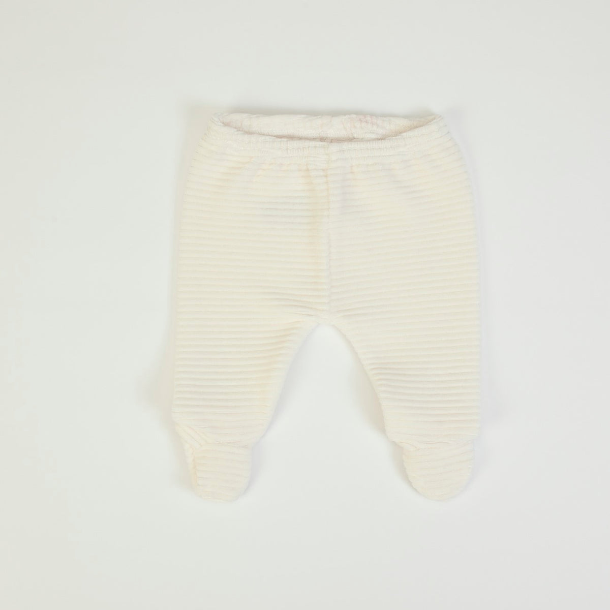 Tutina Neonata Nascita in Ciniglia Invernale Panna - pantalone