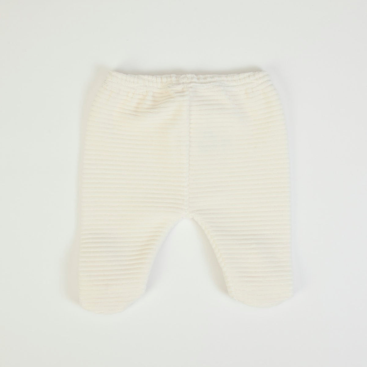 Tutina Neonata Nascita in Ciniglia Invernale Panna - retro pantalone