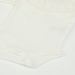 Body Neonata Bambina in Caldo Cotone Panna - chiusura