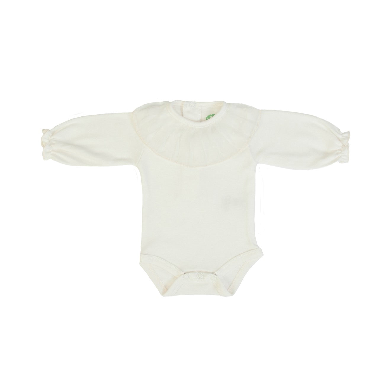 Body Neonata Bambina in Caldo Cotone Panna