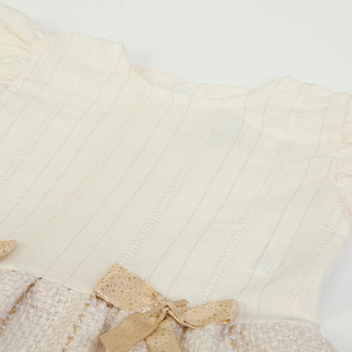 Vestito Neonata Bambina Invernale - Golden - Collo