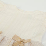 Vestito Neonata Bambina Invernale - Golden - Collo
