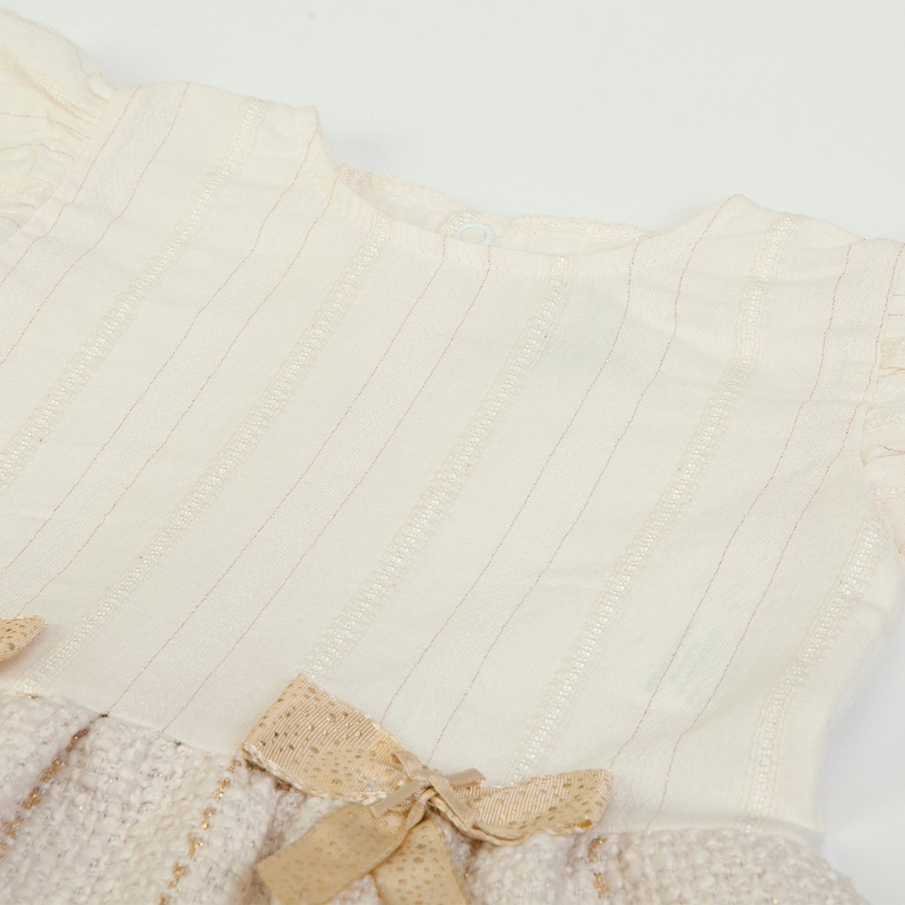 Vestito Neonata Bambina Invernale - Golden - Collo