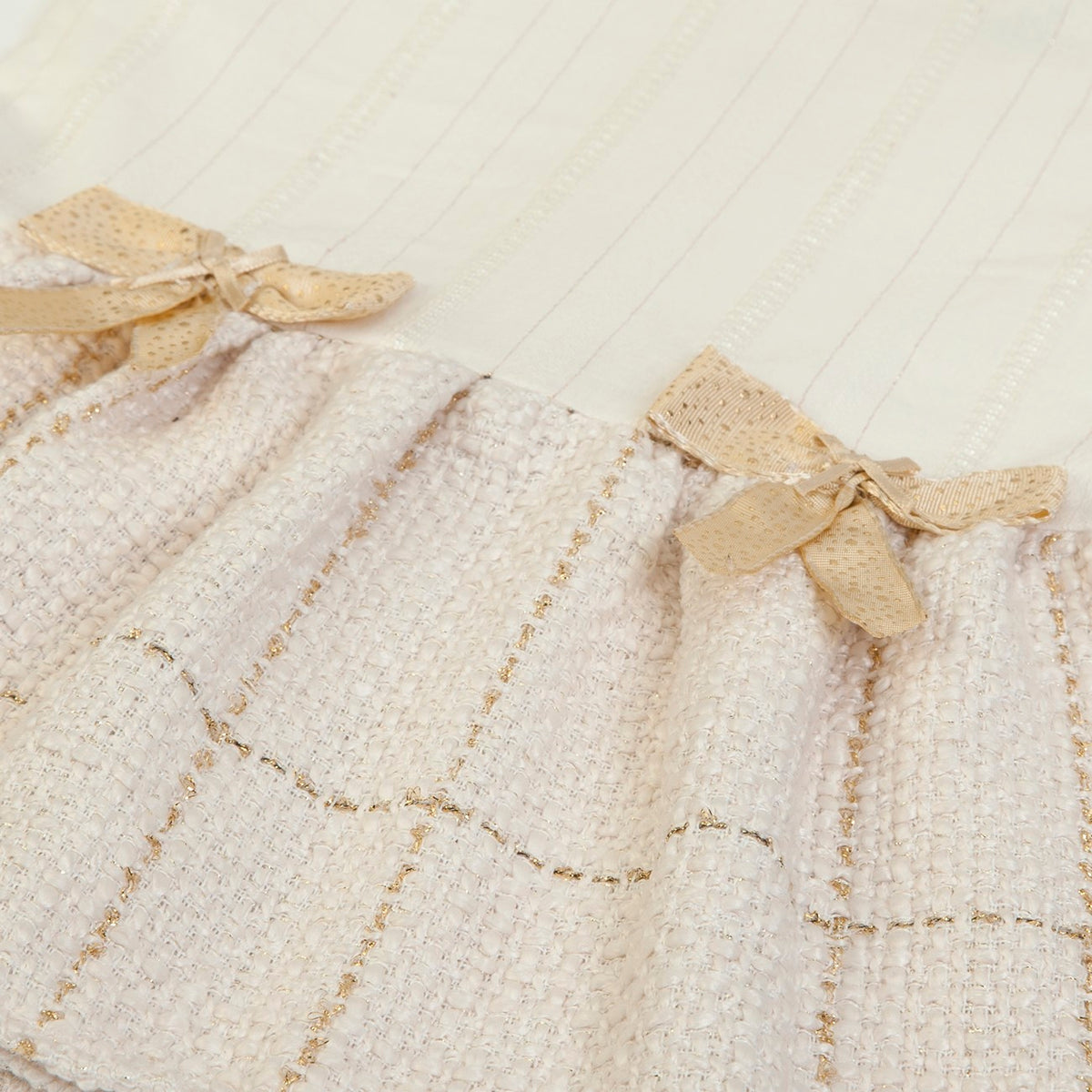 Vestito Neonata Bambina Invernale - Golden - fiocchi