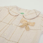 Cardigan Cappotto Bambina Elegante Golden - collo