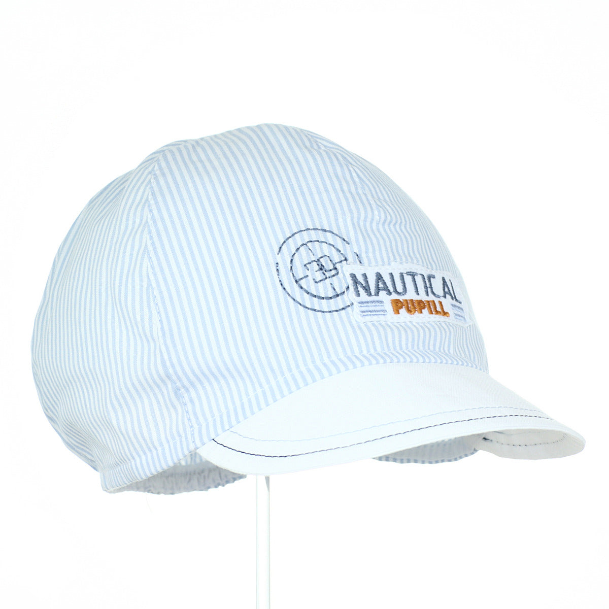 Cappello con visiera celeste