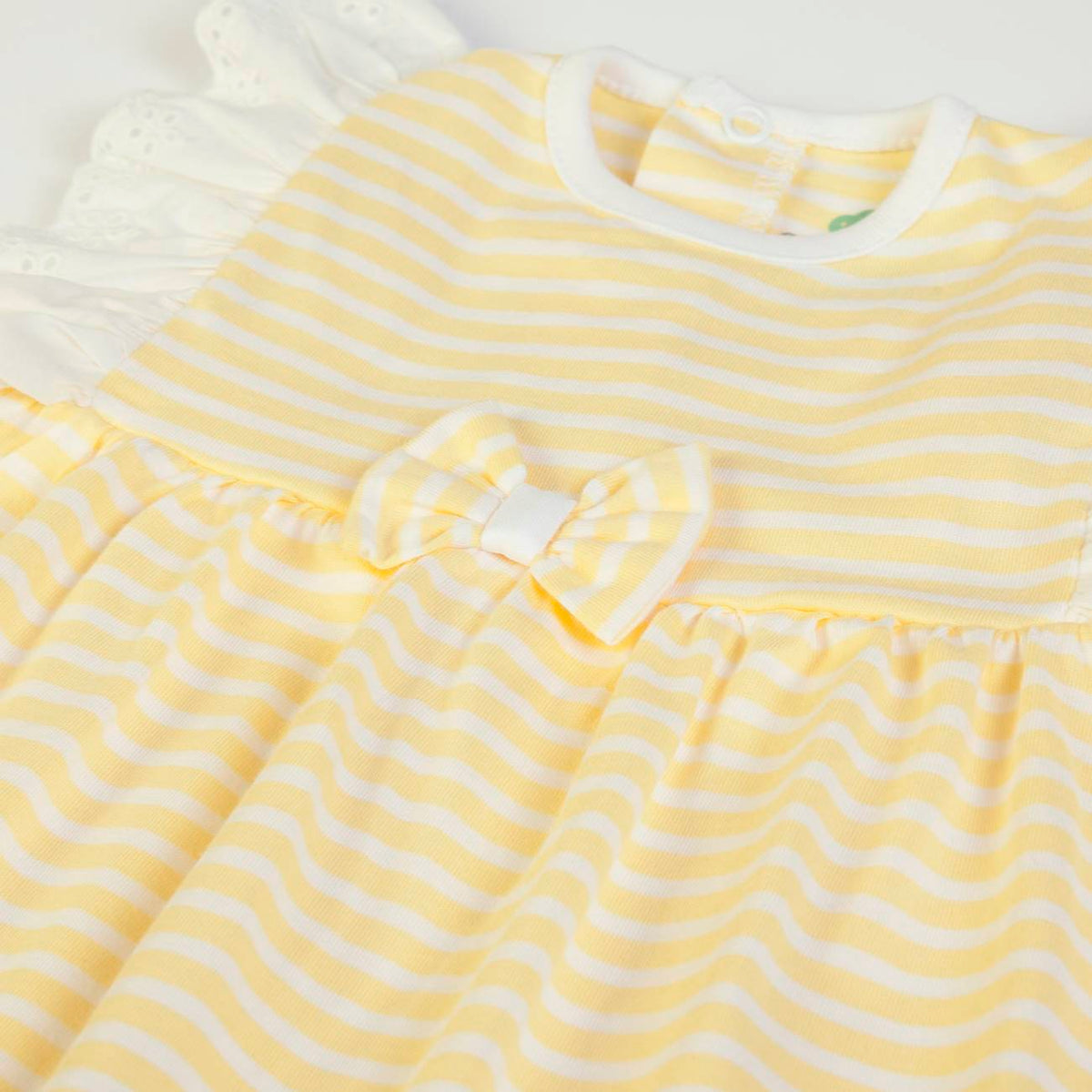 Salopette Neonata Bambina in Cotone - Sunflowers - Fs Baby - fiocco