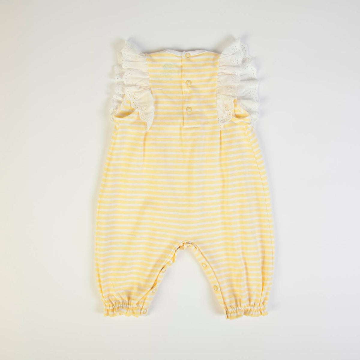 Salopette Neonata Bambina in Cotone - Sunflowers - Fs Baby - retro