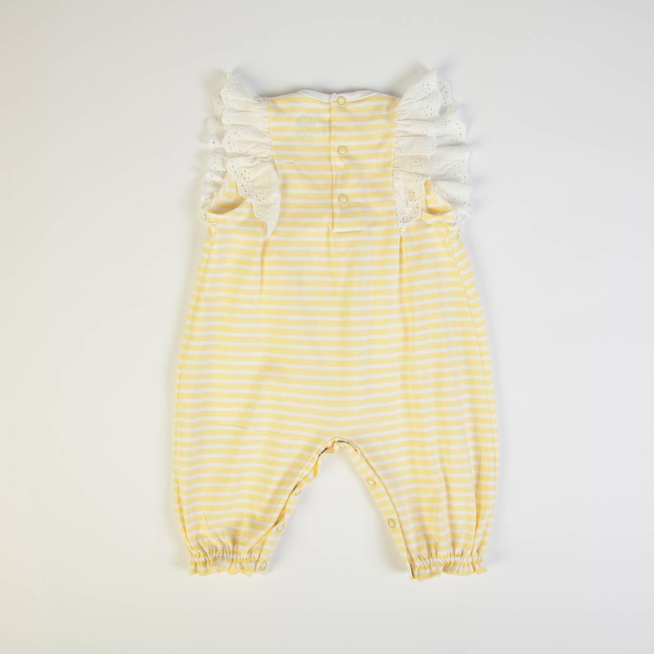 Salopette Neonata Bambina in Cotone - Sunflowers - Fs Baby - retro