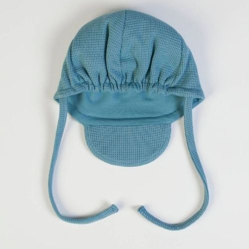 Cappellino Neonato in Cotone con Visiera