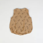 Pagliaccetto Neonato in Mussola di Cotone - Dinosauri - Fs-Baby - retro