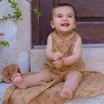 Pagliaccetto Neonato in Mussola di Cotone - Dinosauri - Fs-Baby