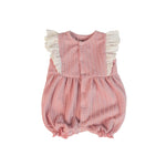 Pagliaccetto Neonata Bambina in Tessuto a Maglia Rosa Antico - Fs-Baby