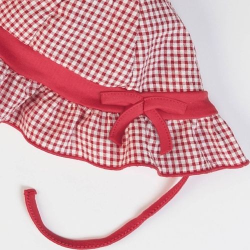 Cappellino Neonata in Cotone Fiocco