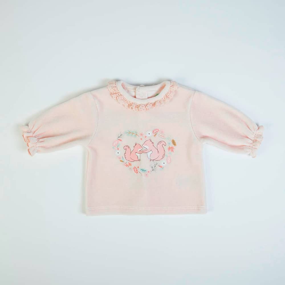 Completo Neonata Nascita in Ciniglia - Scoiattoli - maglia