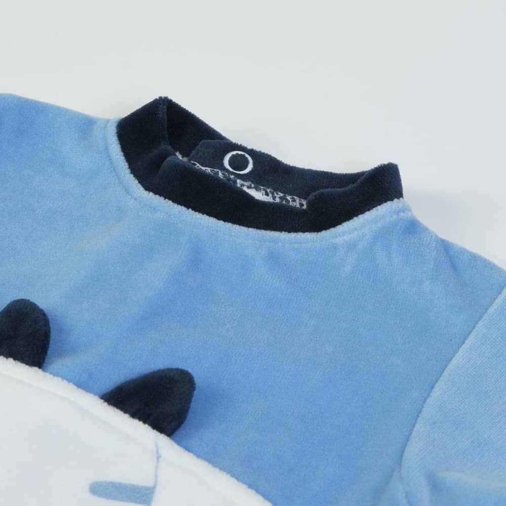 Tutina Neonato Nascita in Ciniglia - Safari - collo