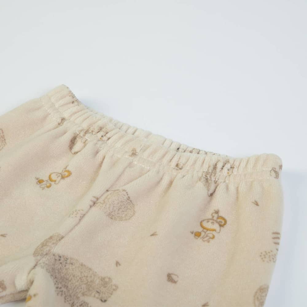 Completo Neonato Nascita in Ciniglia - Born Wild - elastico