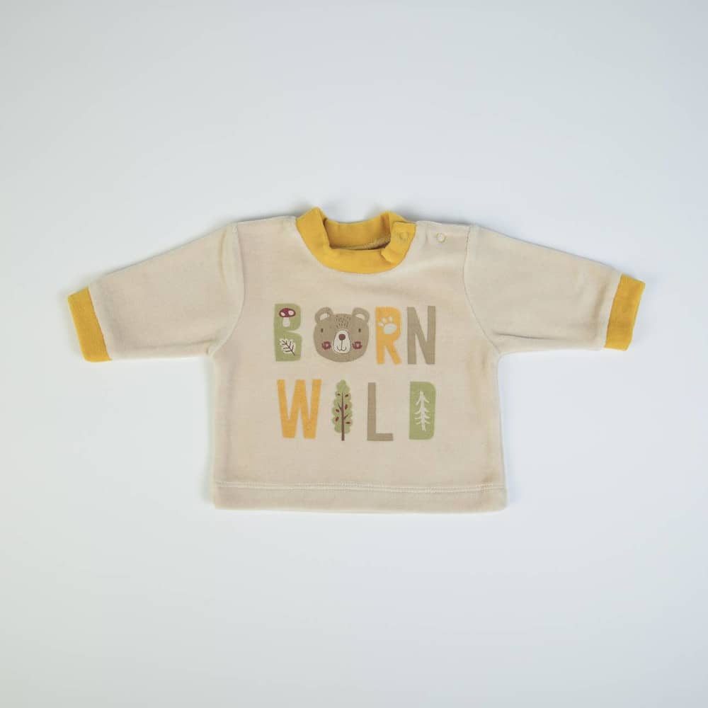 Completo Neonato Nascita in Ciniglia - Born Wild - maglia