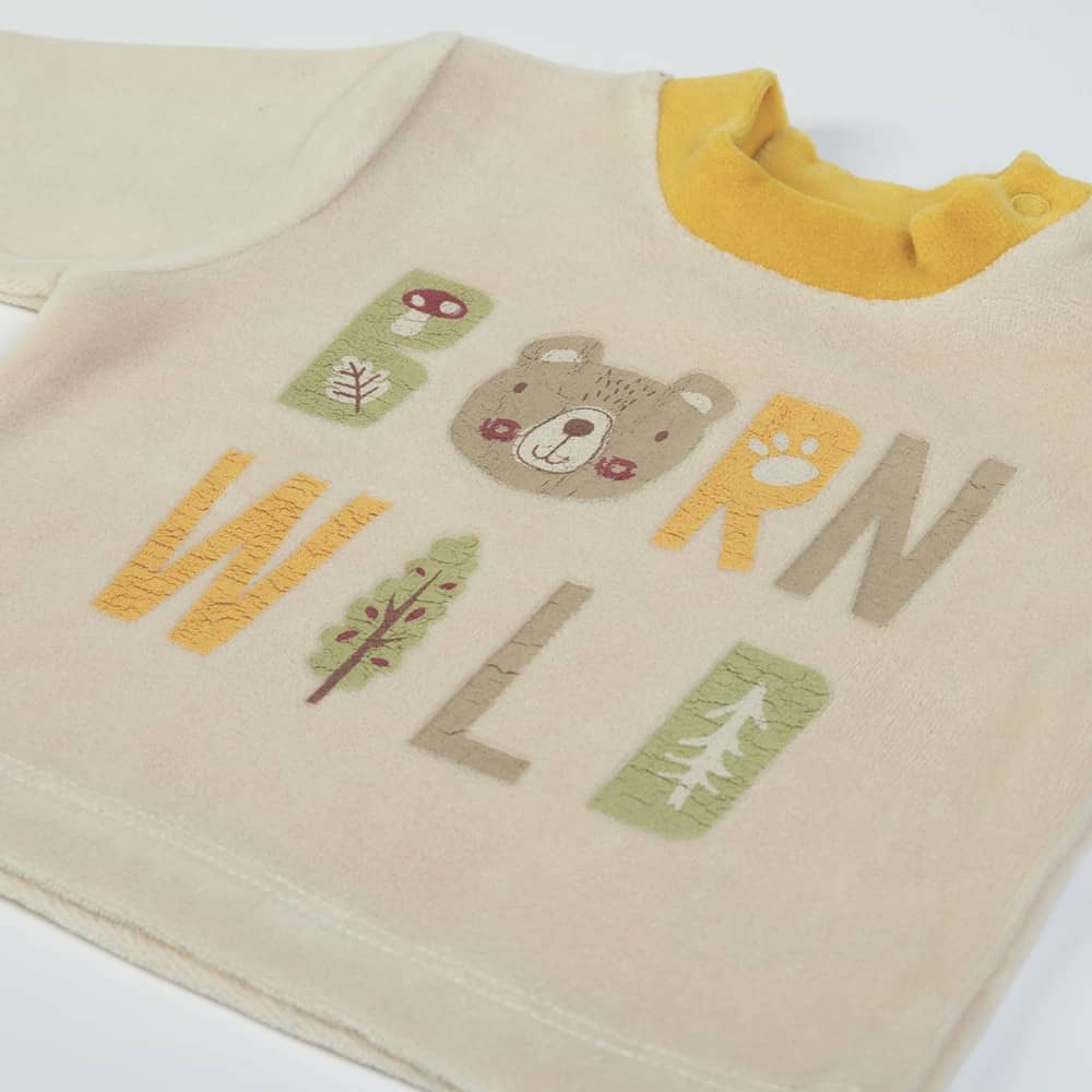 Completo Neonato Nascita in Ciniglia - Born Wild - stampa