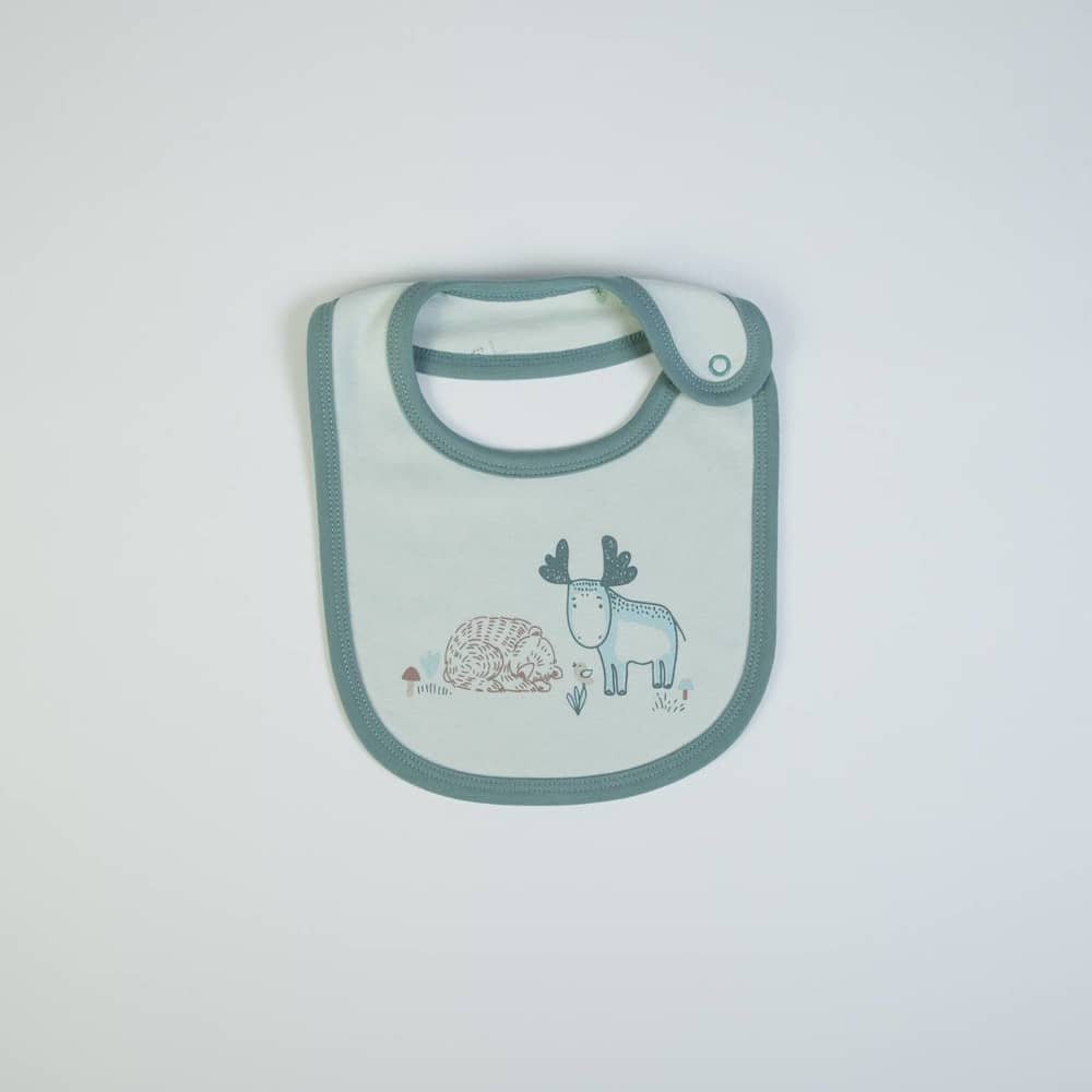Set regalo Neonato Nascita 3 Pezzi - Alce - bavaglino