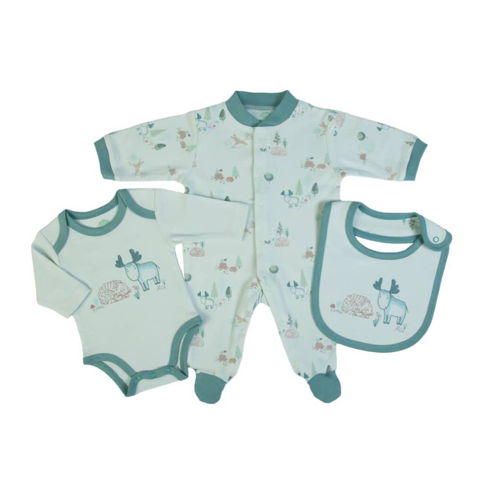 Set regalo Neonato Nascita 3 Pezzi - Alce