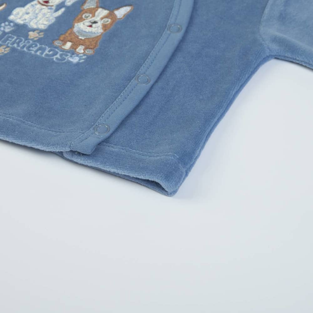 Completo Neonato Nascita in Ciniglia - Best Friends - dettaglio