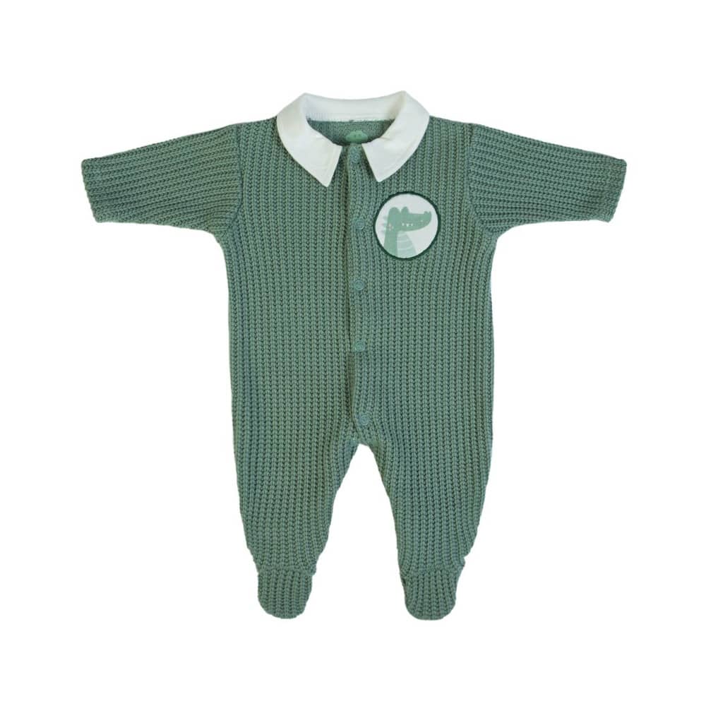Tutina Neonato Nascita in Caldo Cotone - Coccodrillo