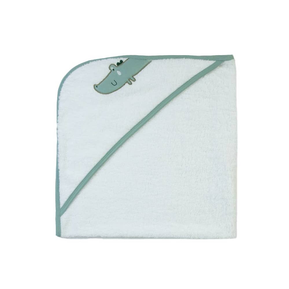 Accappatoio a triangolo neonato in Spugna - Coccodrillo