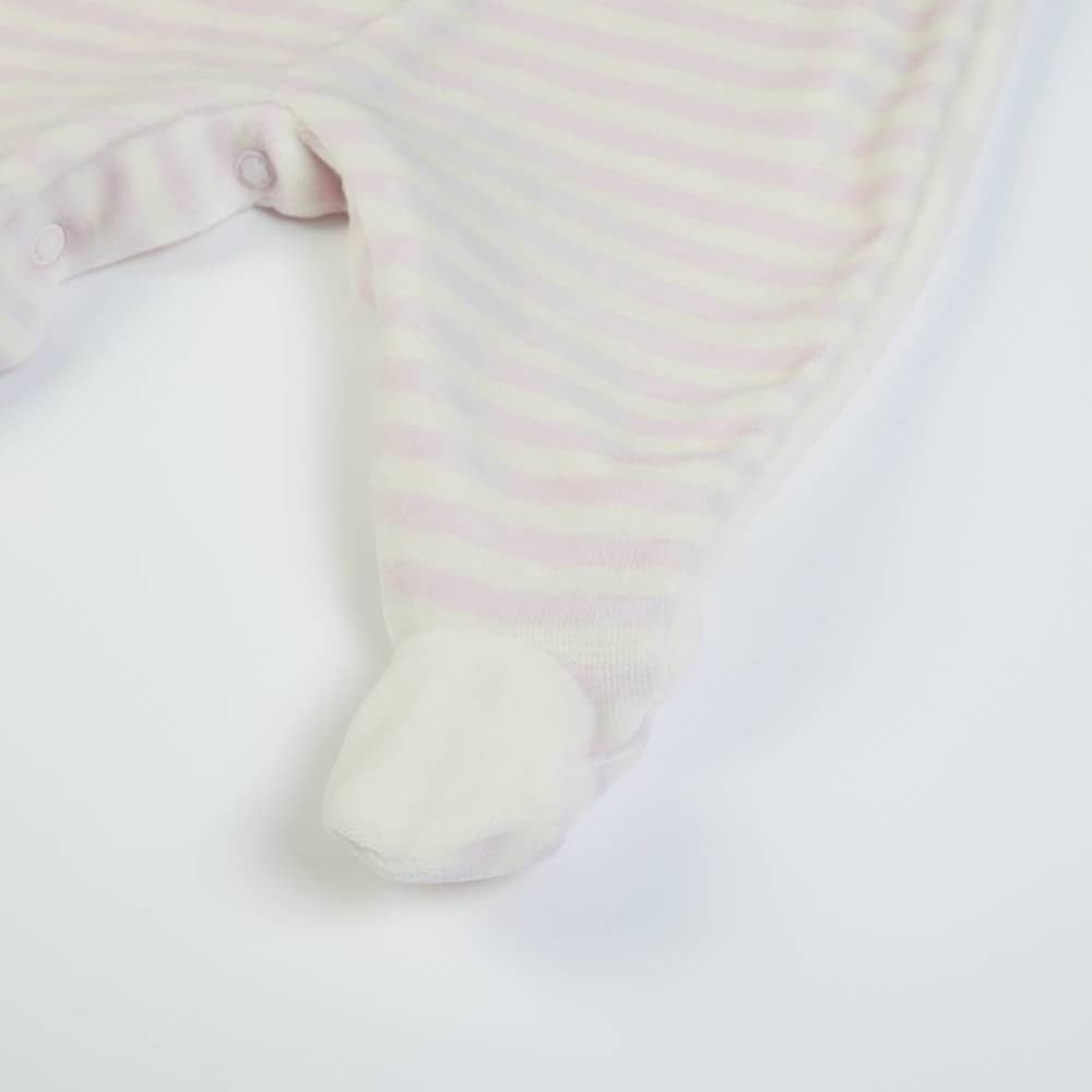 Tutina Neonato Nascita in Ciniglia - Dolcissima - piedino