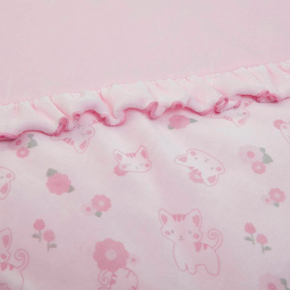 Copertina Neonato Invernale in Ciniglia - Gattina - rouge
