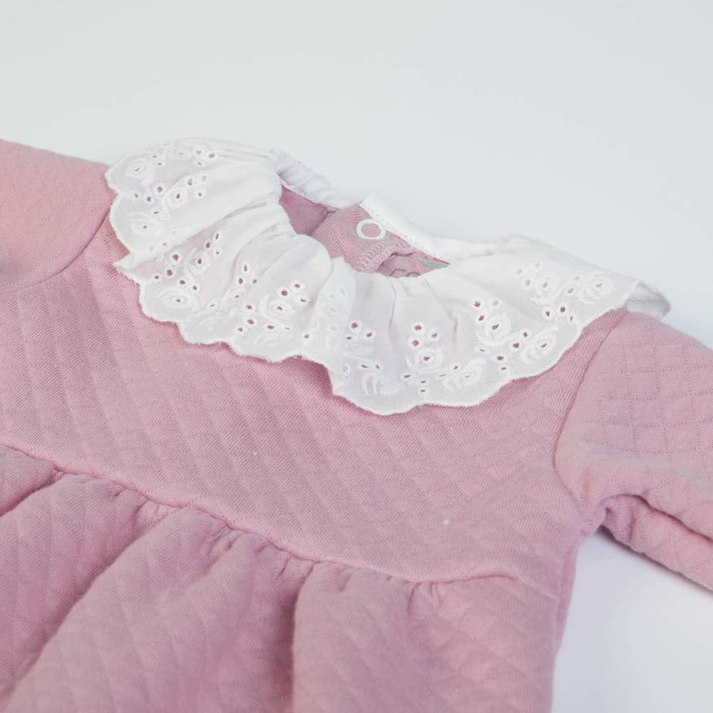 Tutina Neonato Nascita in Caldo Cotone - Romance - colletto
