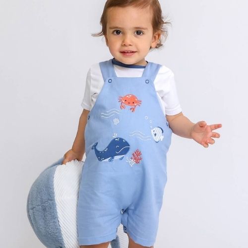 Salopette Neonato Estiva - Granchi