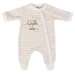 Tutina Neonato in Ciniglia - Panna - I Love My Mummy and Daddy