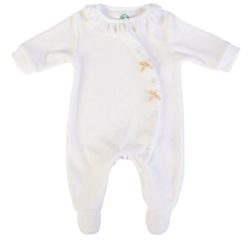 Tutina Neonato in Ciniglia - Bianco - Fiocchetti