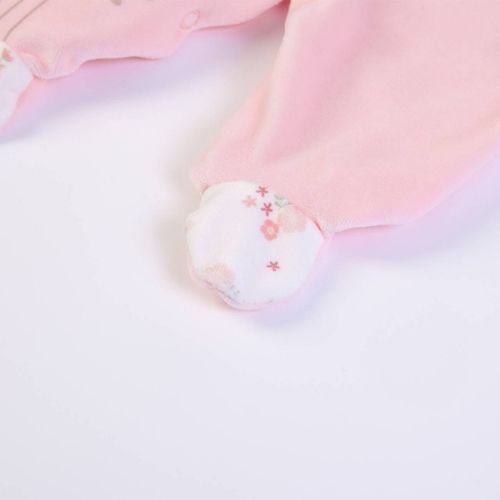 Tutina Neonato in Ciniglia - Rosa - Floral Mouse