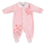 Tutina Neonato in Ciniglia - Rosa - Floral Mouse