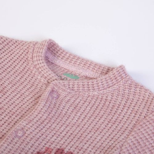 Tutina Neonata a Maglia - Rosa Cipria
