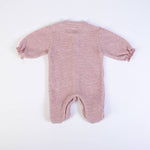 Tutina Neonata a Maglia - Rosa Cipria