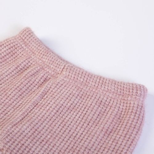Tutina Neonata a Maglia 2 Pezzi - Rosa Cipria