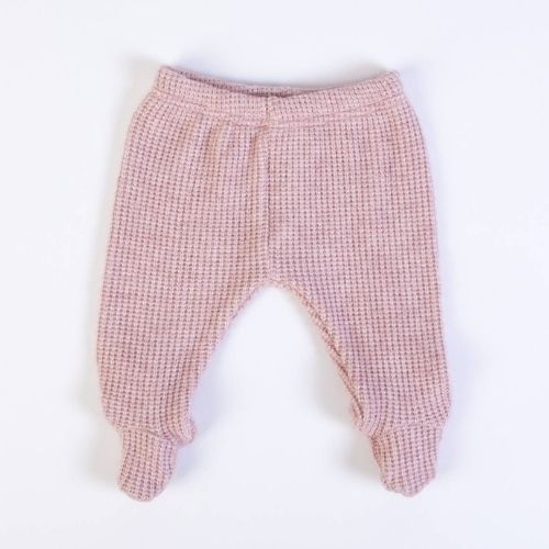 Tutina Neonata a Maglia 2 Pezzi - Rosa Cipria