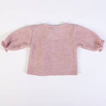 Tutina Neonata a Maglia 2 Pezzi - Rosa Cipria
