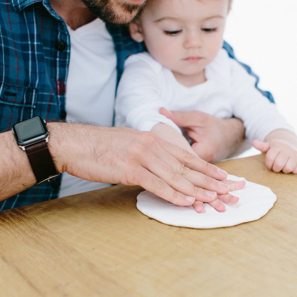 Cornice porta foto da tavolo con impronta - pearhead