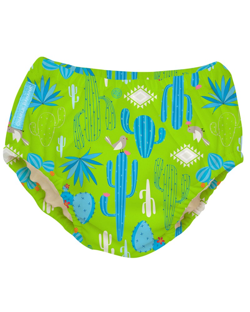 COSTUME CONTENITIVO E MUTANDINA TRAINING 2 IN 1 - Cactus Verde - CHARLIE BANANA