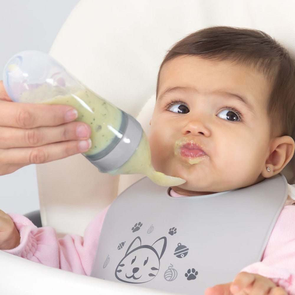 CUCCHIAIO DOSATORE PAPPA DA VIAGGIO PER SVEZZAMENTO NEONATO