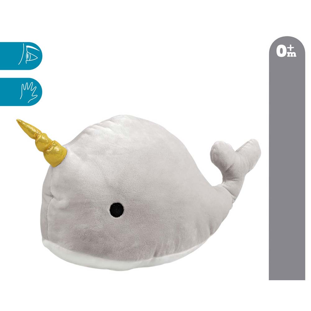 Cuscino Decorativo - Peluche - Balena con Unicorno