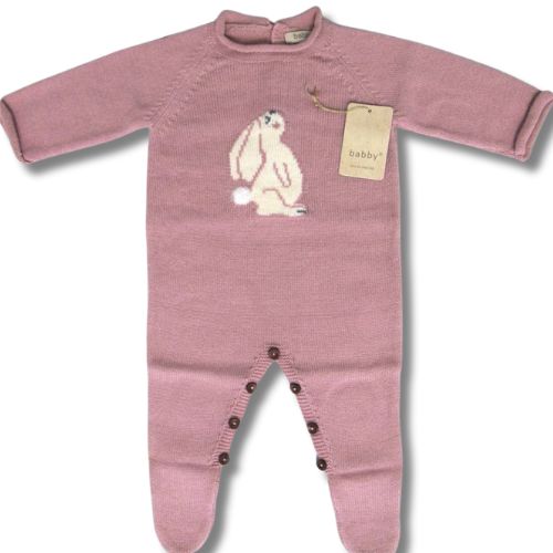 Tutina Neonato in Misto Lana - Coniglietto