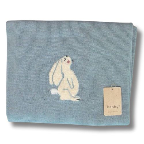 Copertina Neonato in Misto Lana - Coniglietto