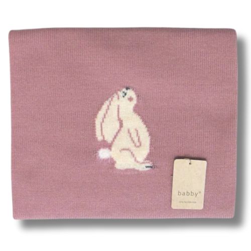 Copertina Neonato in Misto Lana - Coniglietto