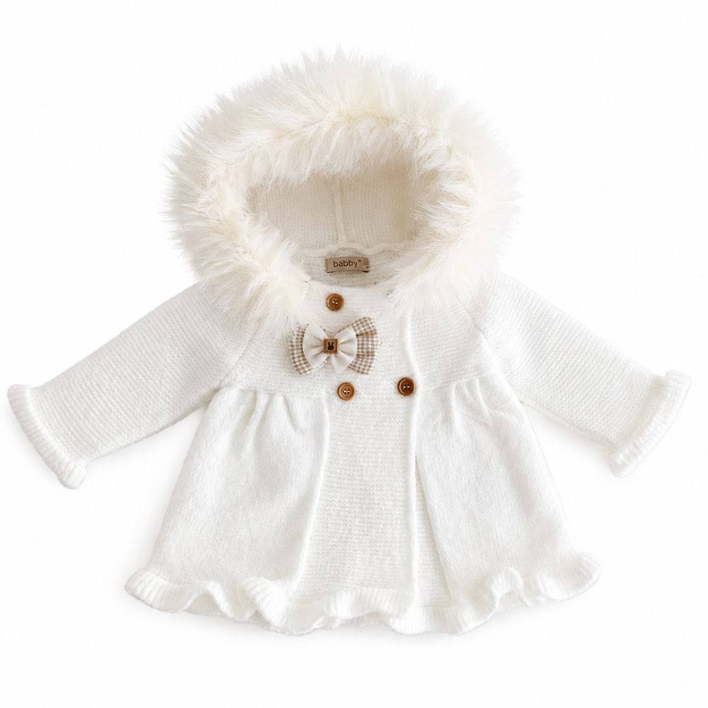 Cappottino neonata Cappuccio Cotone Organico