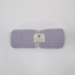 Copertina Neonato Culla carrozzina Passeggino in cotone crochet lilla